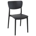 Chaise professionnel restaurant polypro noir