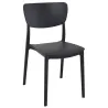 Chaise professionnel restaurant polypro noir