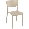 Chaise de terrasse polypro taupe