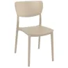 Chaise de terrasse polypro taupe
