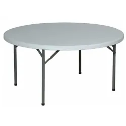 Table ronde en polypro
