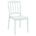 Chaise de réception en polypro blanche