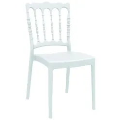 Chaise de réception en polypro blanche
