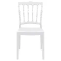 Chaise outdoor empilable en polypro blanc