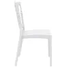 Chaise de mariage pour extérieur en polypro blanc