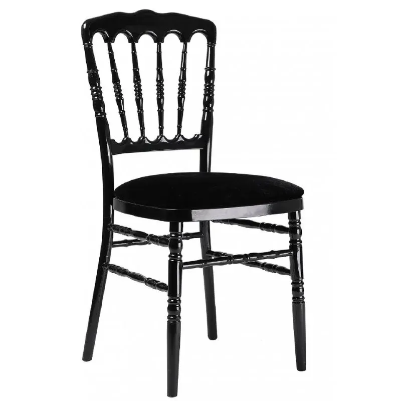 Chaise professionnelle en polypropylène noir Chaise professionnelle en polypropylène noir