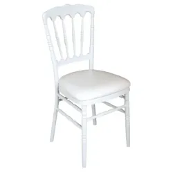 Chaise de réception en polypro blanche