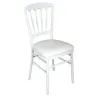 Chaise de réception en polypro blanche