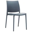 Chaise professionnel restaurant polypro gris anthracite
