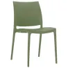 Chaise terrasse-restaurant en polypro vert