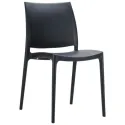 Chaise de restaurant polypro noire