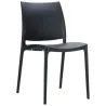 Chaise de restaurant polypro noire