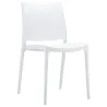 Chaise restaurant en polypro blanche