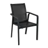 Fauteuil collectivité en polypropylène noir