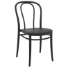 Chaise empilable en polypro noir
