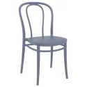 Chaise de terrasse polypro gris