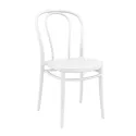 Chaise empilable polypro de couleur blanche