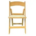 Chaise pliante en polypro effet bois pour mariages et cérémonies