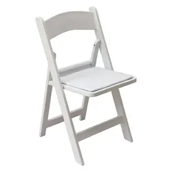 Chaise professionnel événementiel en polypro blanc