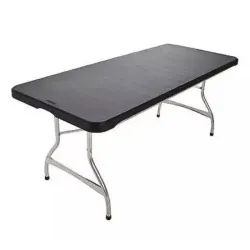 Table pliante polypro noir pour professionnel