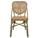 Chaise de jardin café en rotin synthétique Chaise de jardin café en rotin synthétique
