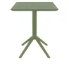 Table CHR de terrasse polypro vert olive Table CHR de terrasse polypro vert olive